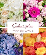 Monthly Wrapped Flowers Subscription